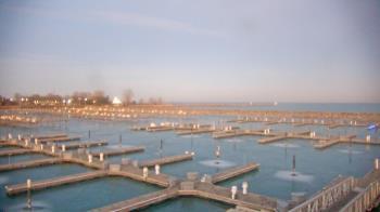 Weather camera view of Waukegan Harbor and Marina.