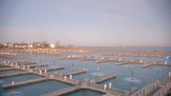 Weather camera view of Waukegan Harbor and Marina.