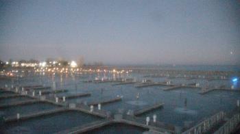 Weather camera view of Waukegan Harbor and Marina.