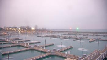 Weather camera view of Waukegan Harbor and Marina.