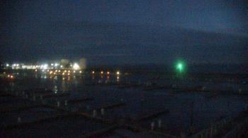Weather camera view of Waukegan Harbor and Marina.