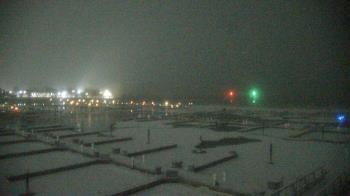 Weather camera view of Waukegan Harbor and Marina.