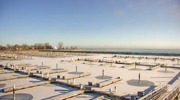 Weather camera view of Waukegan Harbor and Marina.