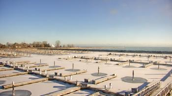 Weather camera view of Waukegan Harbor and Marina.