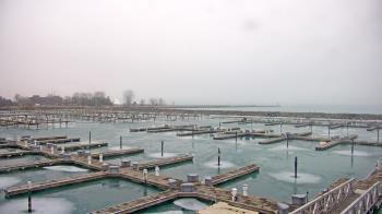 Weather camera view of Waukegan Harbor and Marina.