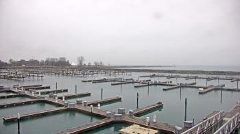 Weather camera view of Waukegan Harbor and Marina.
