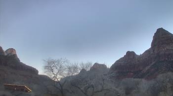 Weather camera view of Zion Canyon Village.