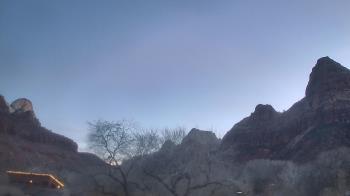 Weather camera view of Zion Canyon Village.
