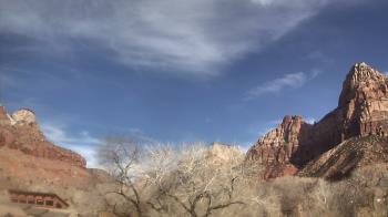 Weather camera view of Zion Canyon Village.