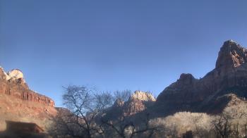 Weather camera view of Zion Canyon Village.