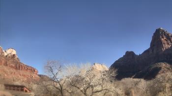 Weather camera view of Zion Canyon Village.