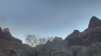 Weather camera view of Zion Canyon Village.