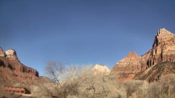 Weather camera view of Zion Canyon Village.