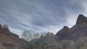 Weather camera view of Zion Canyon Village.