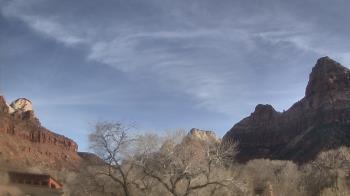 Weather camera view of Zion Canyon Village.