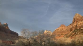 Weather camera view of Zion Canyon Village.