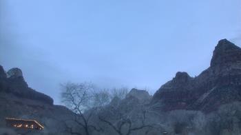 Weather camera view of Zion Canyon Village.