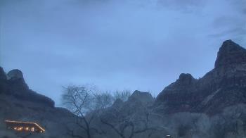 Weather camera view of Zion Canyon Village.