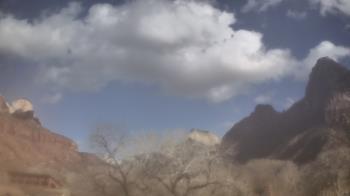 Weather camera view of Zion Canyon Village.