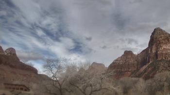 Weather camera view of Zion Canyon Village.