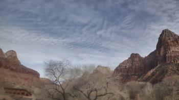 Weather camera view of Zion Canyon Village.