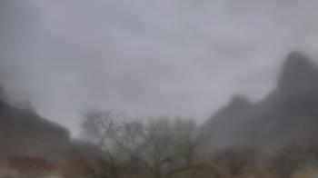 Weather camera view of Zion Canyon Village.