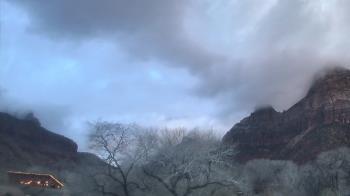 Weather camera view of Zion Canyon Village.