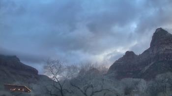 Weather camera view of Zion Canyon Village.