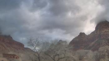 Weather camera view of Zion Canyon Village.