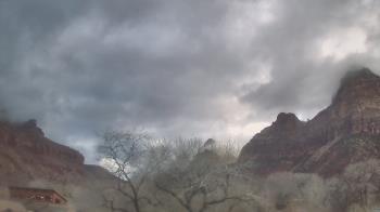 Weather camera view of Zion Canyon Village.