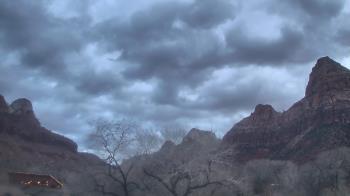 Weather camera view of Zion Canyon Village.