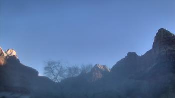Weather camera view of Zion Canyon Village.