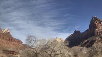 Weather camera view of Zion Canyon Village.