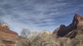 Weather camera view of Zion Canyon Village.