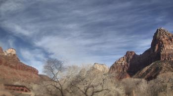 Weather camera view of Zion Canyon Village.