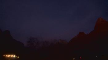 Weather camera view of Zion Canyon Village.