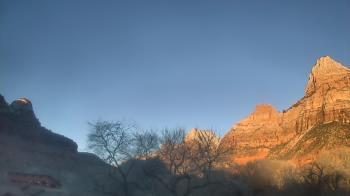 Weather camera view of Zion Canyon Village.