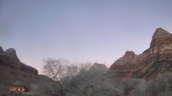 Weather camera view of Zion Canyon Village.