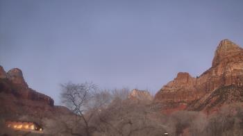 Weather camera view of Zion Canyon Village.