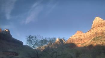 Weather camera view of Zion Canyon Village.
