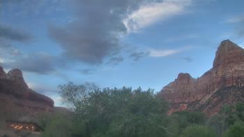 Weather camera view of Zion Canyon Village.