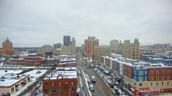 Weather camera view of Akron Beacon Journal.