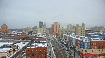 Weather camera view of Akron Beacon Journal.