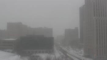 Weather camera view of Akron-Summit County Public Library.