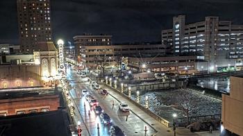 Weather camera view of City of Aurora IL.