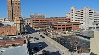 Weather camera view of City of Aurora IL.