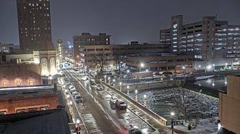 Weather camera view of City of Aurora IL.