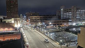 Weather camera view of City of Aurora IL.