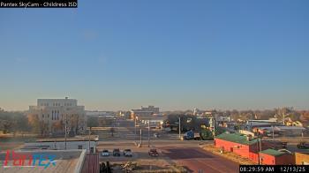 Weather camera view of Childress ISD.