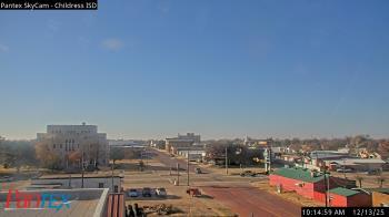 Weather camera view of Childress ISD.